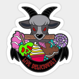 Theme Park Snacks Live Deliciously Sticker